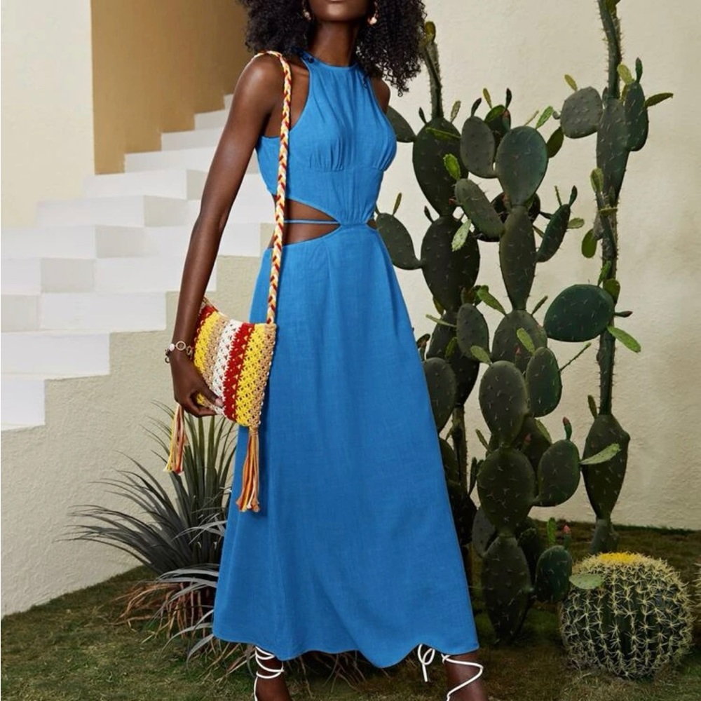 Blue Midi Dress